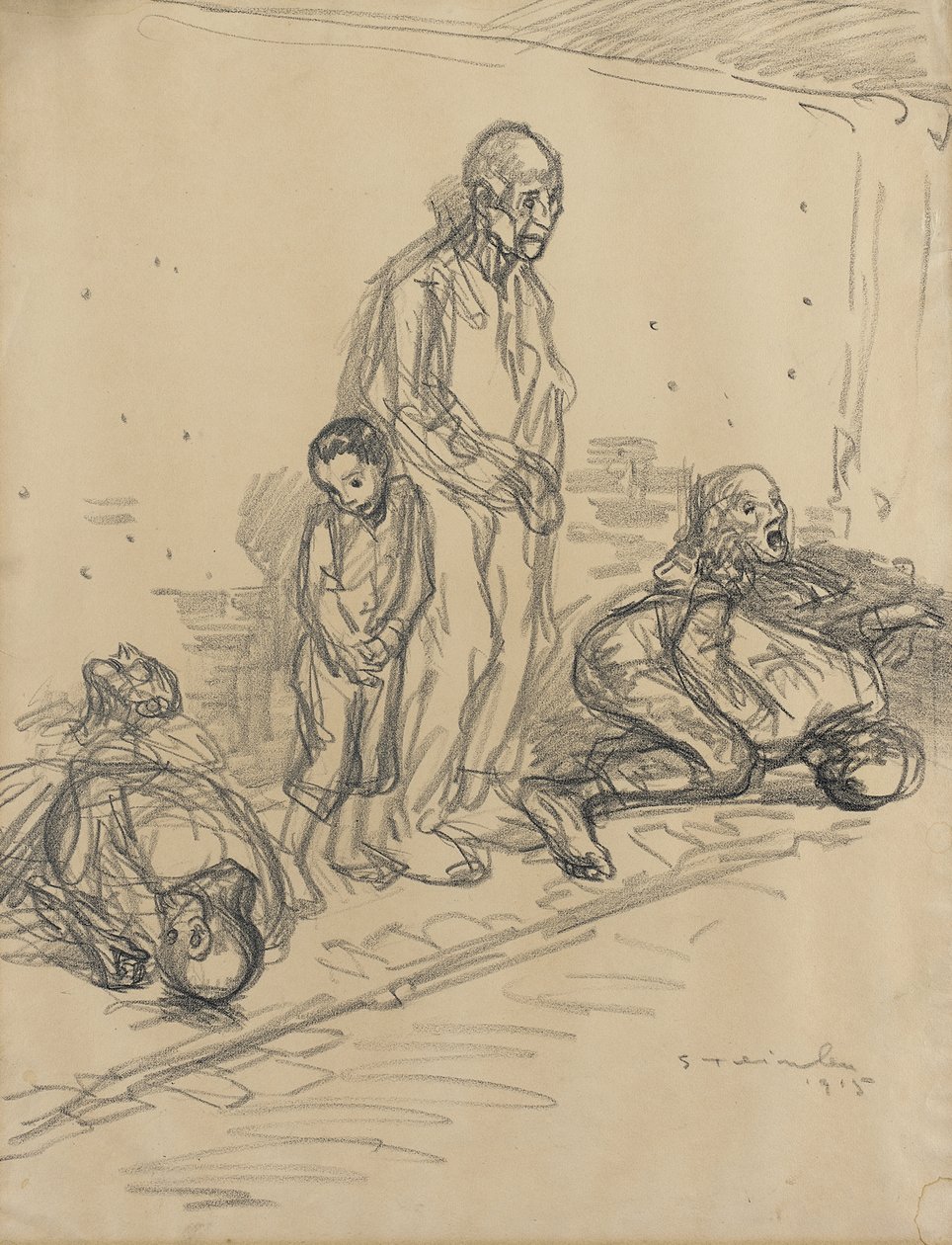 Zakładnicy autorstwa Théophile Alexandre Steinlen