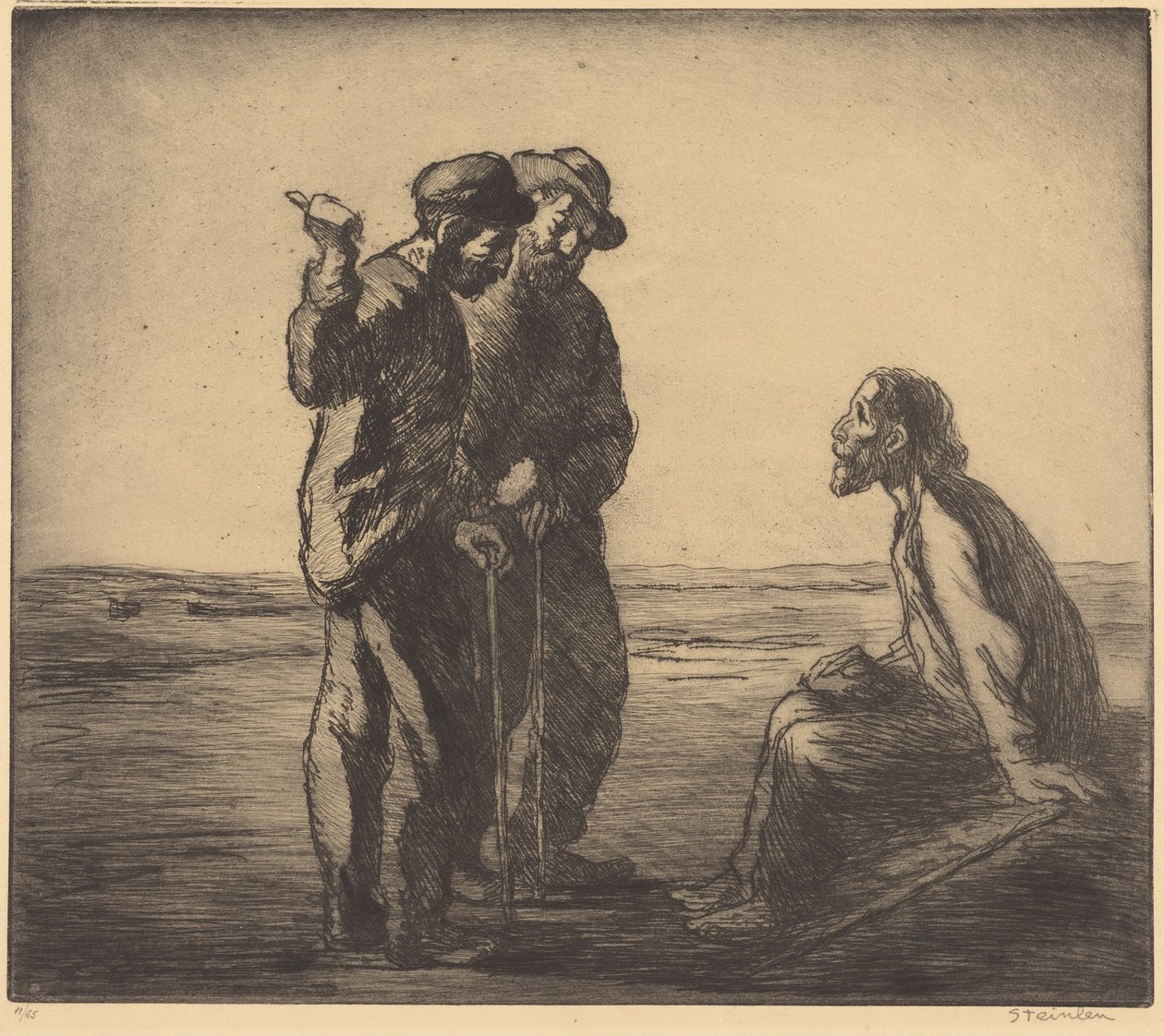 Trzech Towarzyszy autorstwa Théophile Alexandre Steinlen