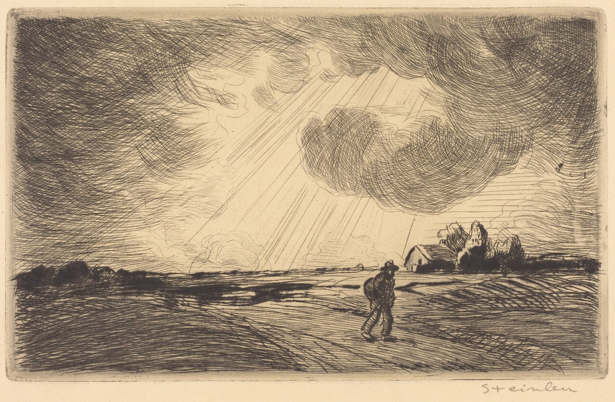 Thunder Storm (Czas burzy) autorstwa Théophile Alexandre Steinlen