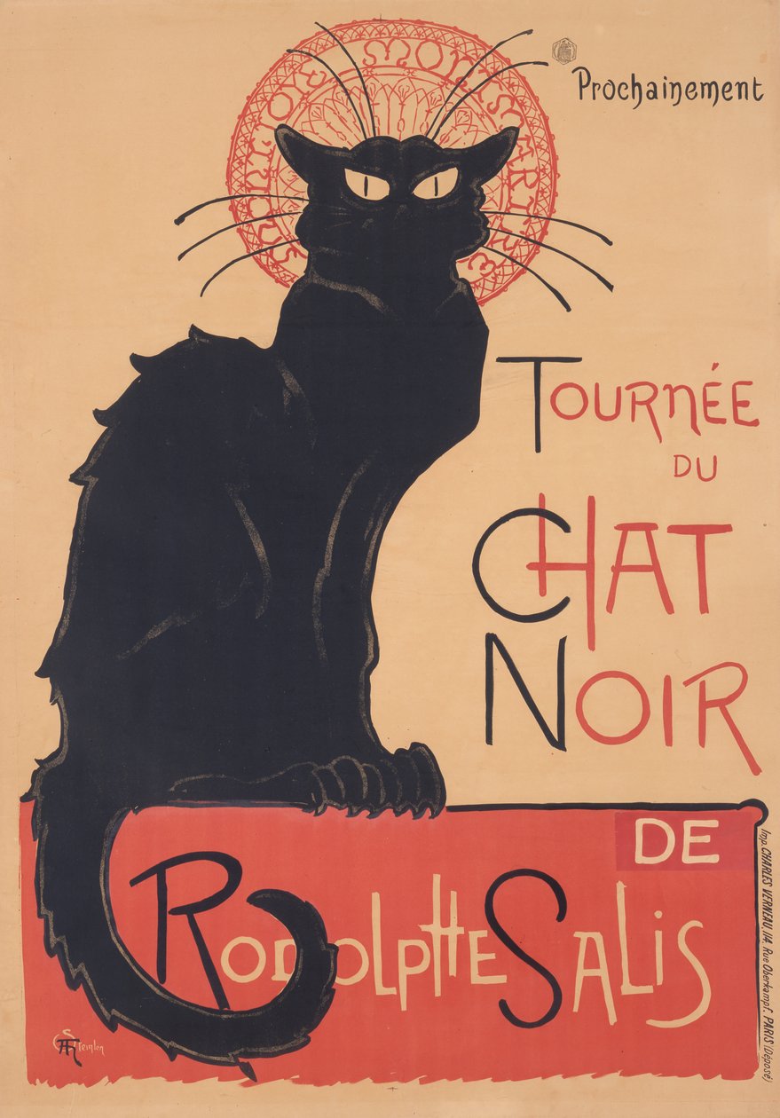 Tournée Chat Noir autorstwa Théophile Alexandre Steinlen