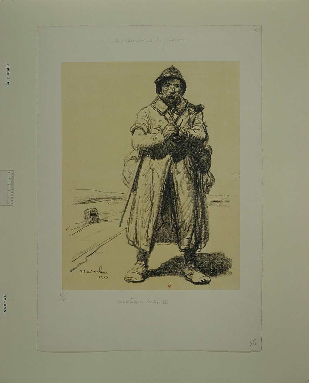 Stary wyga (odbitka b) autorstwa Théophile Alexandre Steinlen