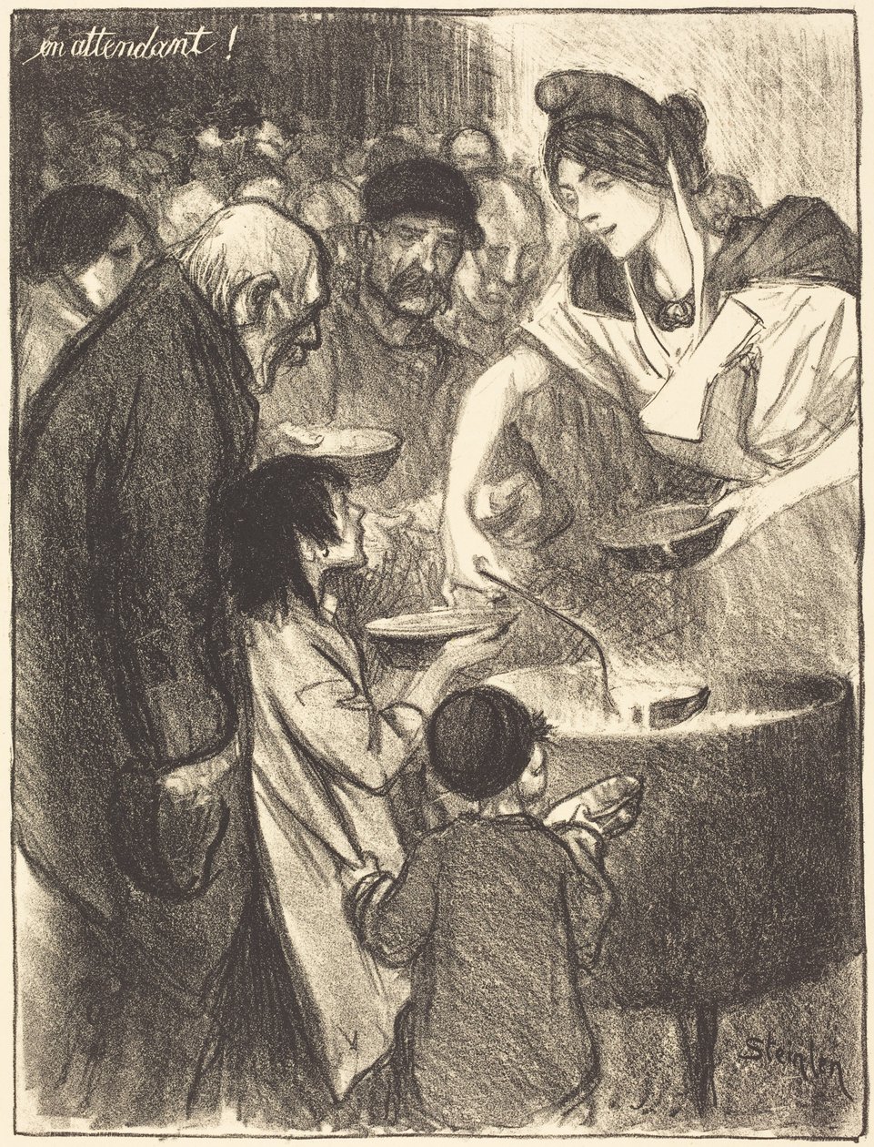 Czekanie autorstwa Théophile Alexandre Steinlen