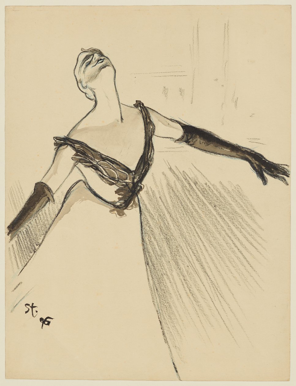 Yvette Guilbert autorstwa Théophile Alexandre Steinlen