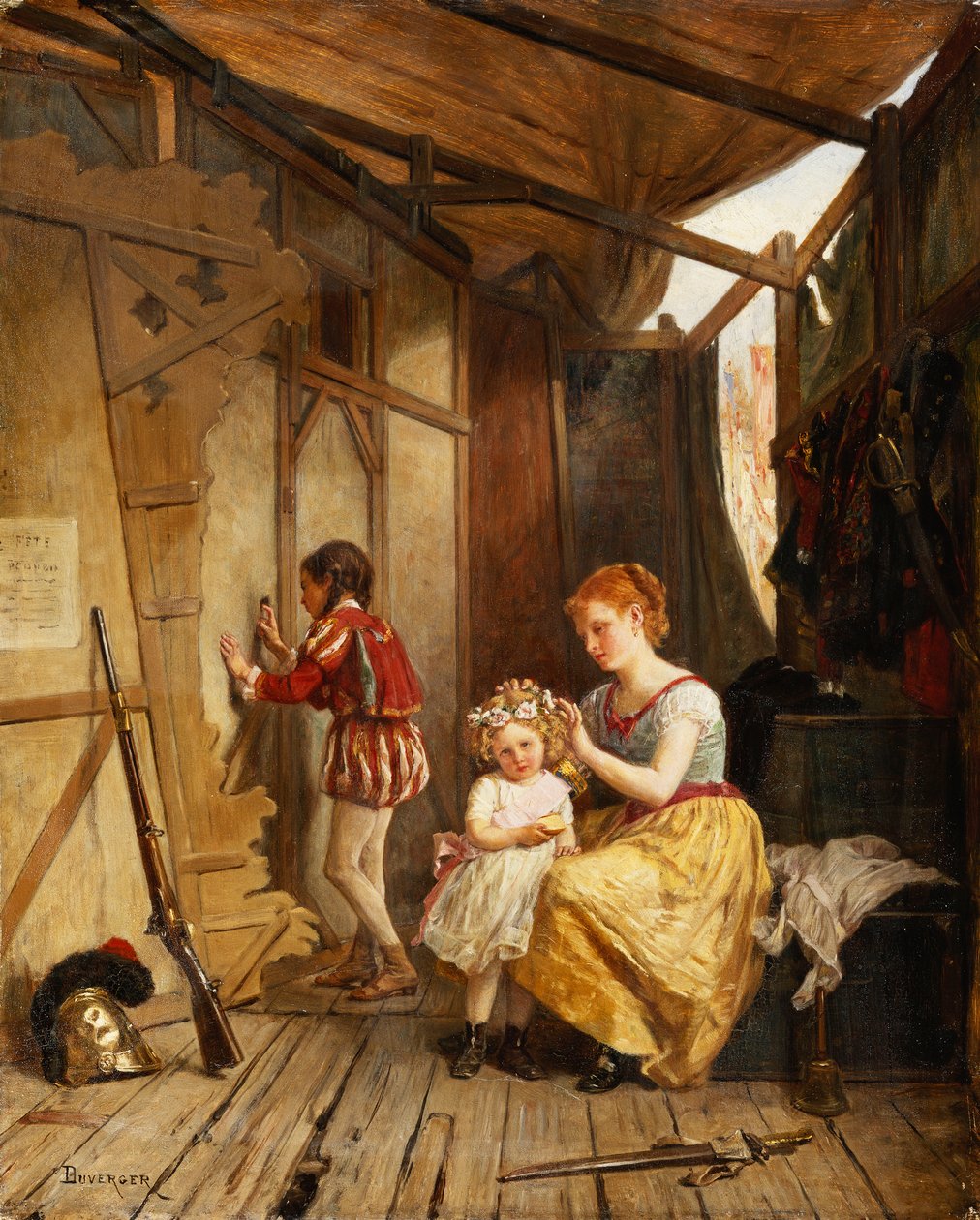 Za kulisami, autorstwa Theophile Emmanuel Duverger