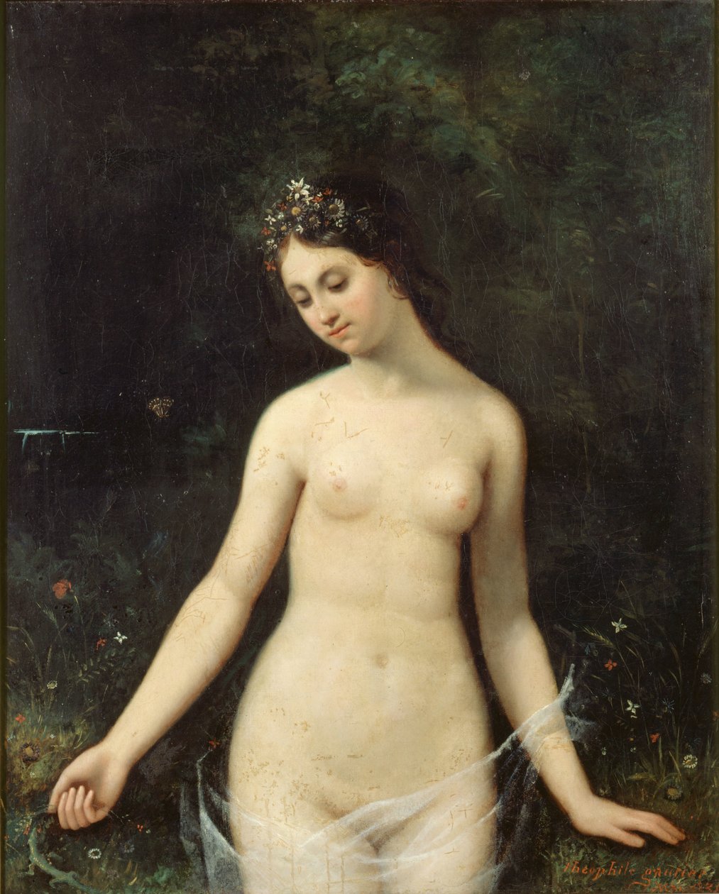 Naga młoda kobieta, 1831. autorstwa Theophile Gautier