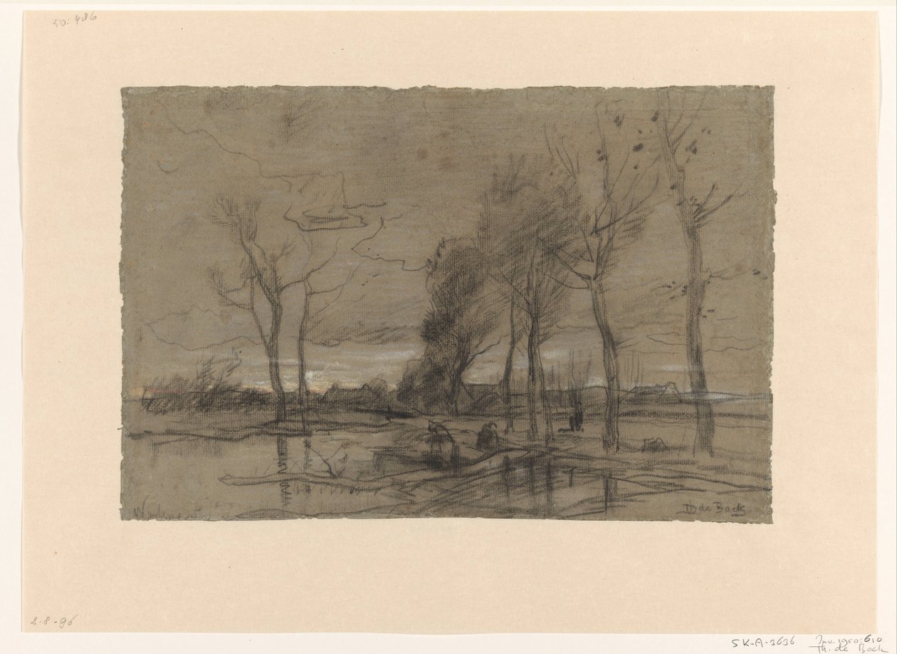 Jesienny krajobraz autorstwa Theophile de Bock