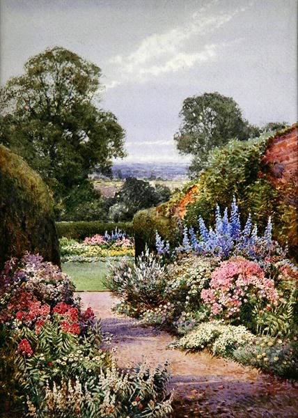 Blisko Henley, Oxfordshire (akwarela na papierze) autorstwa Theresa Sylvester Stannard
