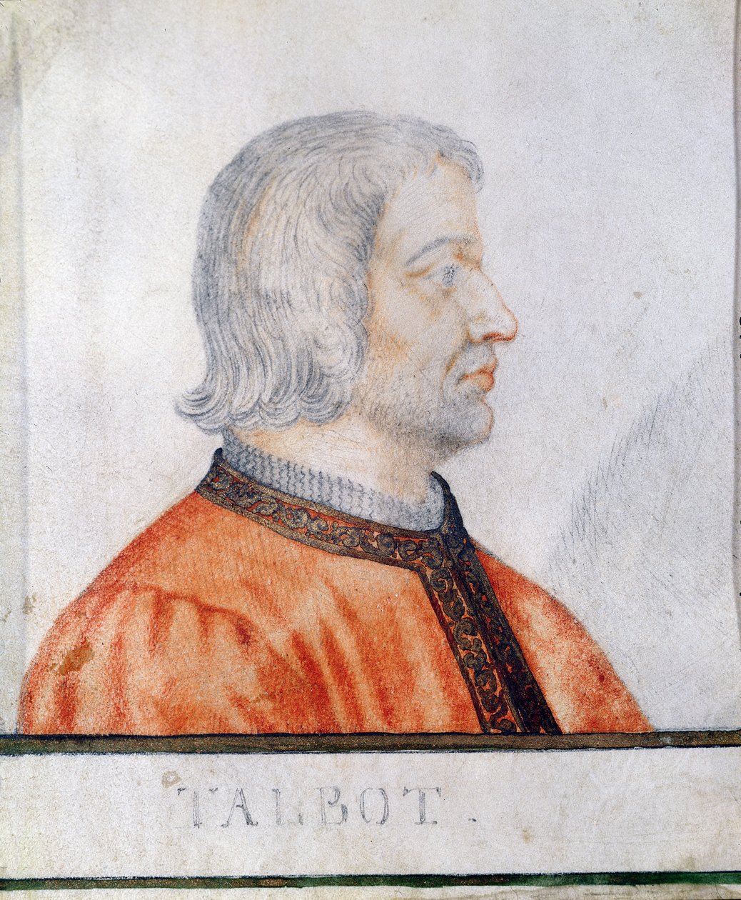 John Talbot (1388-1453) 1. hrabia Shrewsbury (wc na papierze) autorstwa Thierry Bellange