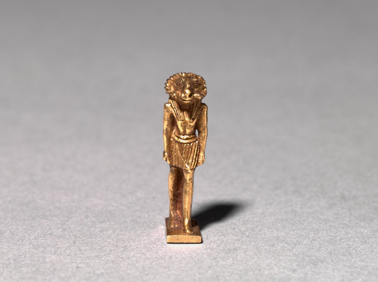 Amulet bóstwa z głową barana, 22. dynastia lub później, ok. 945-715 pne autorstwa Third Intermediate Period Egyptian