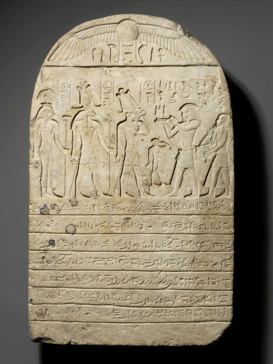 Stela darowizny, 22 rok panowania Szeszenka III, 22 rok Szeszenka III, ok. 804 pne (wapień) autorstwa Third Intermediate Period Egyptian