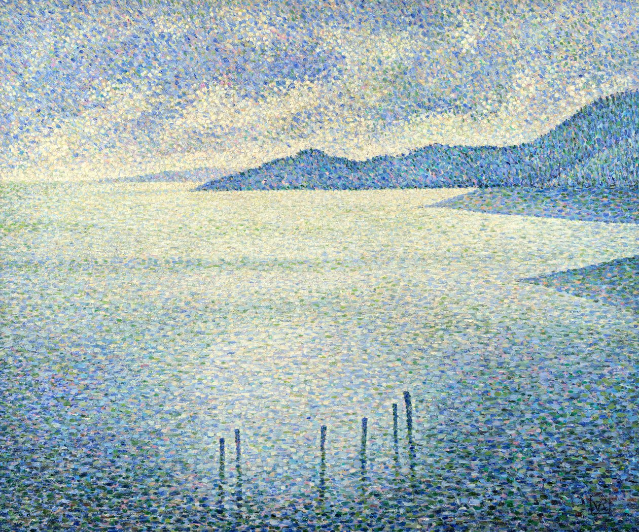 Scena nadmorska, ok. 1892-1893 autorstwa Théo van Rysselberghe