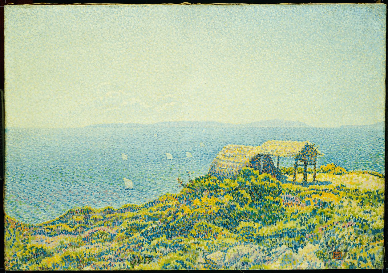 Ile du Levant, widziana z Cap Benat, 1893 autorstwa Théo van Rysselberghe