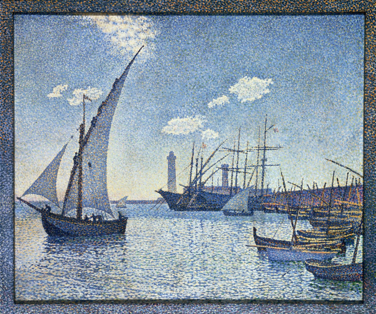Port tego, Les Tartanes, 1892 autorstwa Théo van Rysselberghe