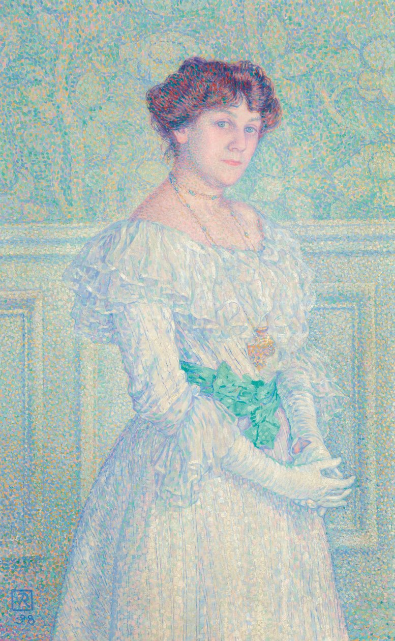 Portret Laure Flé, 1898. autorstwa Théo van Rysselberghe