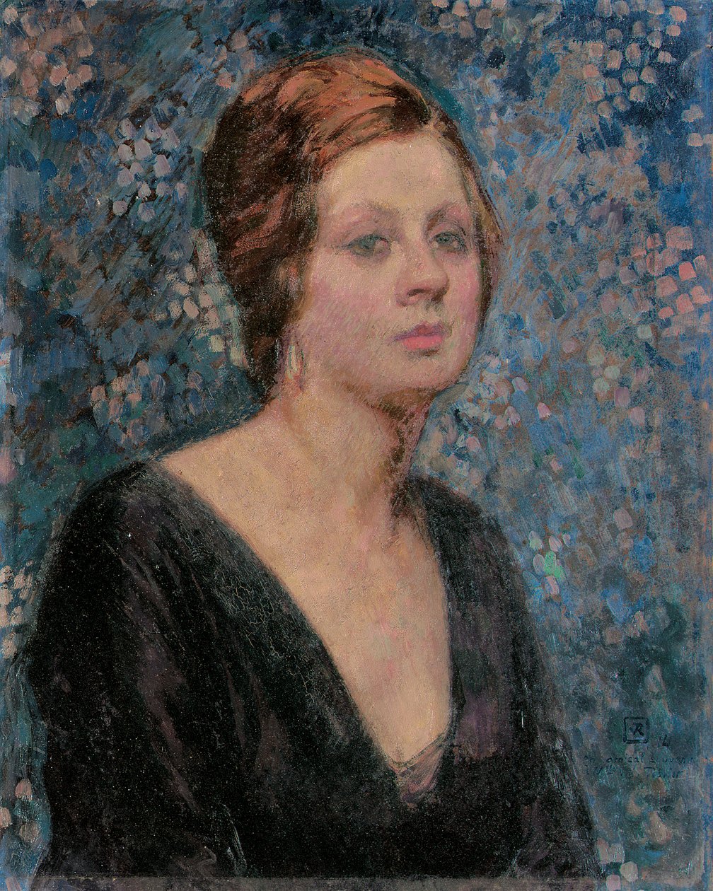 Portret Valentine Tessier, 1914 autorstwa Théo van Rysselberghe