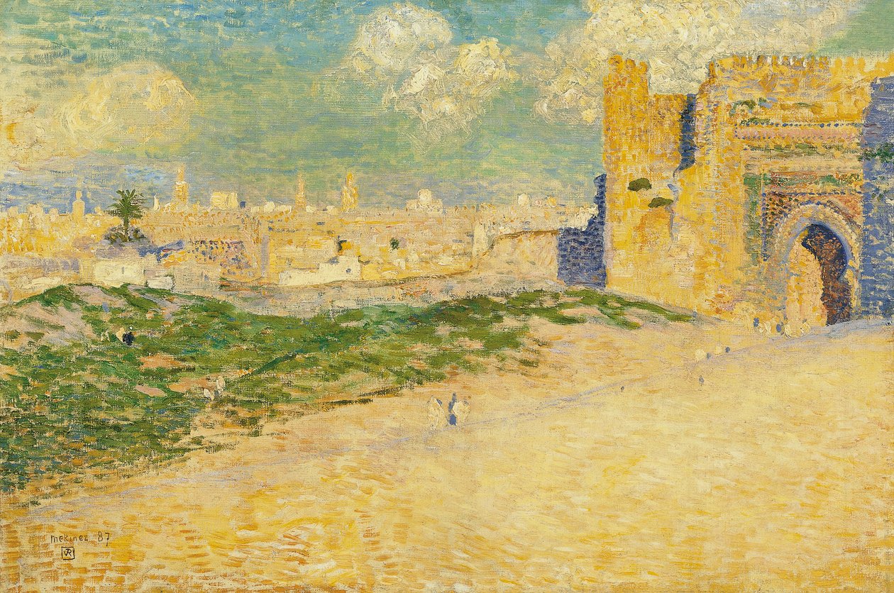 Brama Mansur w Meknes, Maroko autorstwa Théo van Rysselberghe