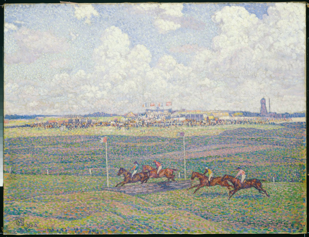 Tor wyścigowy w Boulogne-sur-Mer autorstwa Théo van Rysselberghe