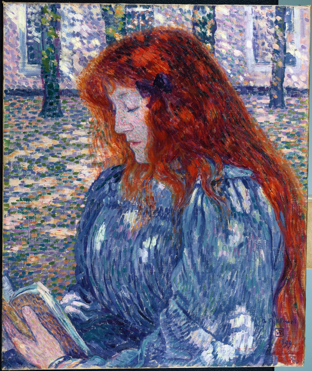 Kobieta czytająca, 1899 autorstwa Théo van Rysselberghe