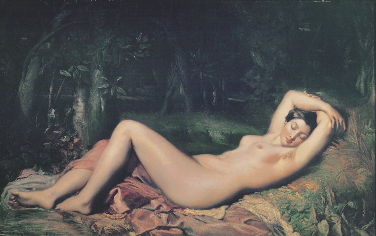 Śpiąca nimfa, 1850 autorstwa Théodore Chassériau