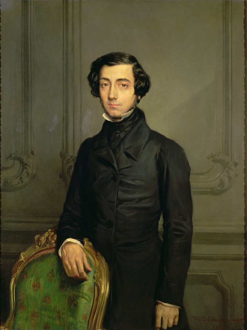 Charles-Alexis-Henri Clerel de Tocqueville (1805-59) 1850 autorstwa Théodore Chassériau