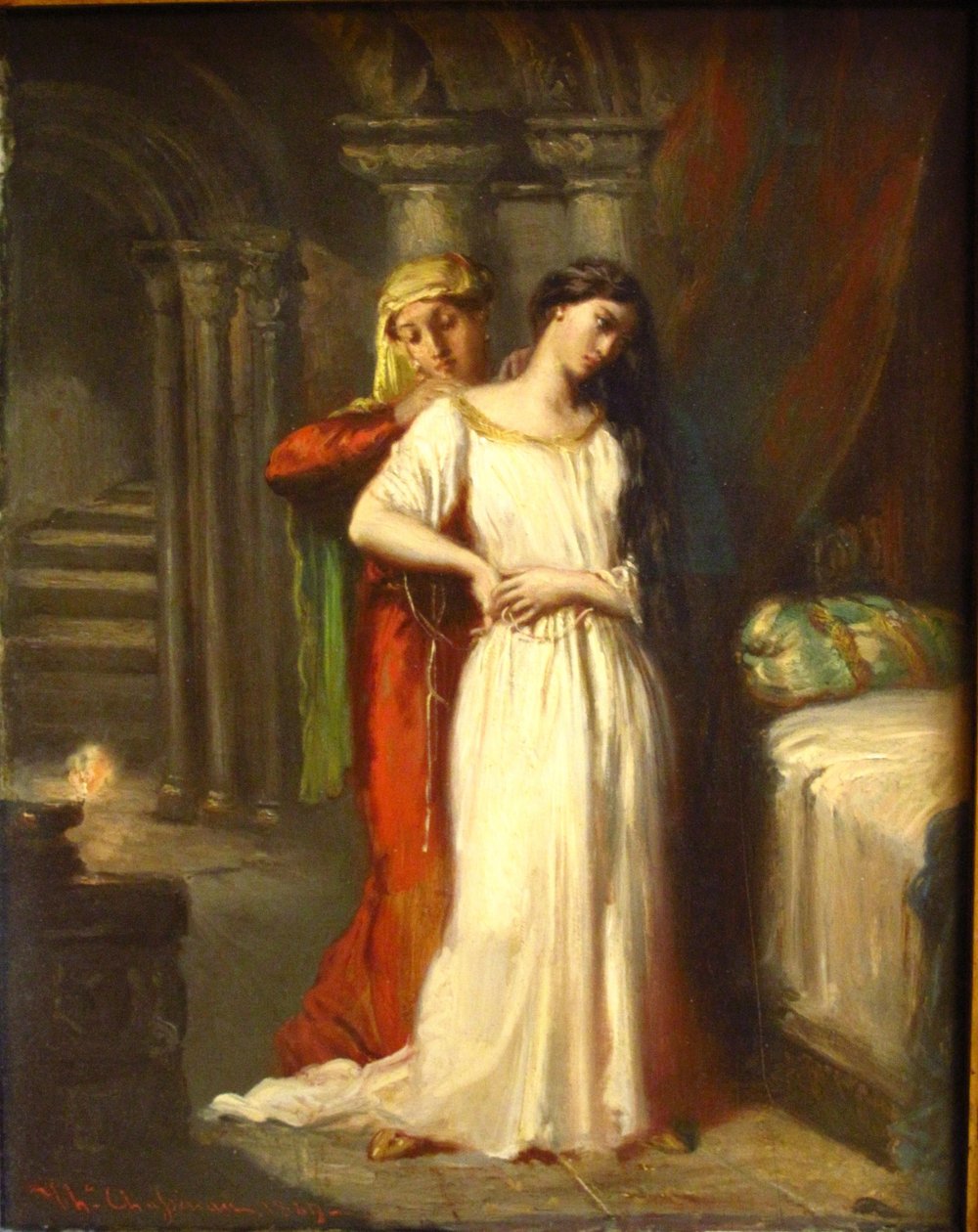Zachód słońca Desdemona autorstwa Théodore Chassériau