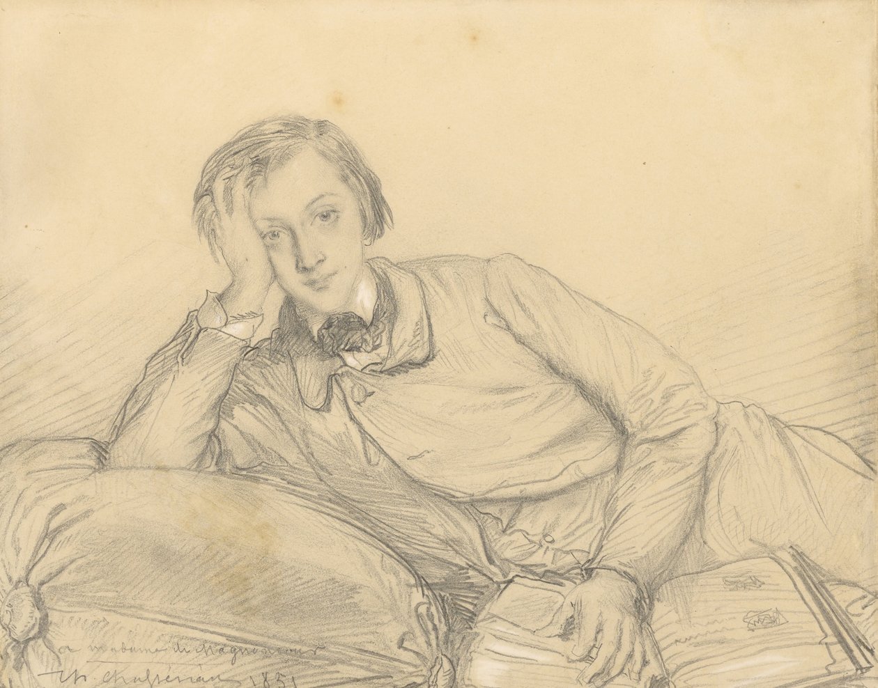 Portret Raymonda de Magnoncourt autorstwa Théodore Chassériau