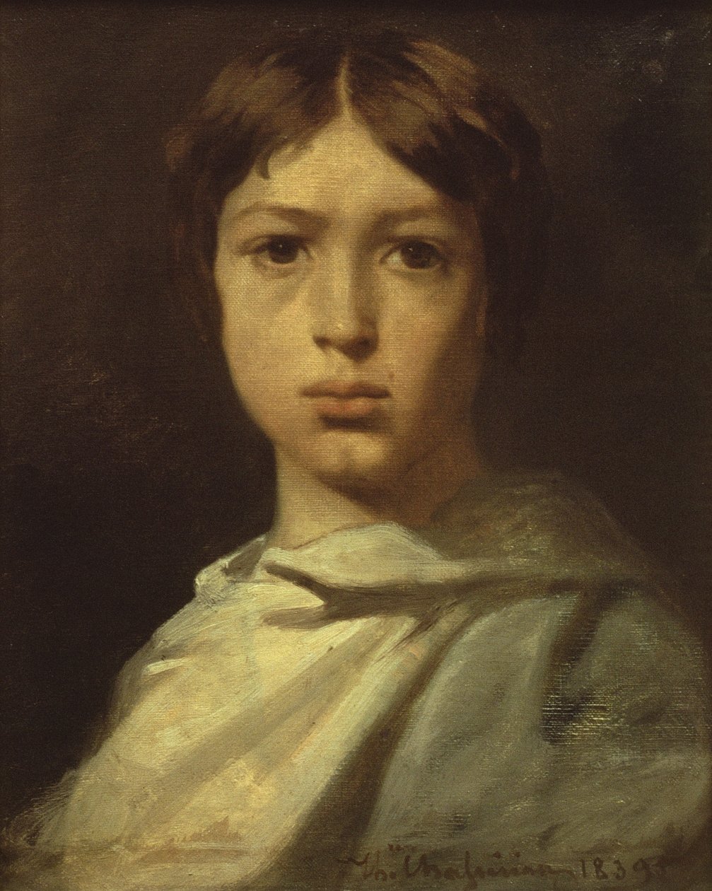 Portret młodego chłopca, czyli szlifierki kolorów artystów, 1839 autorstwa Théodore Chassériau