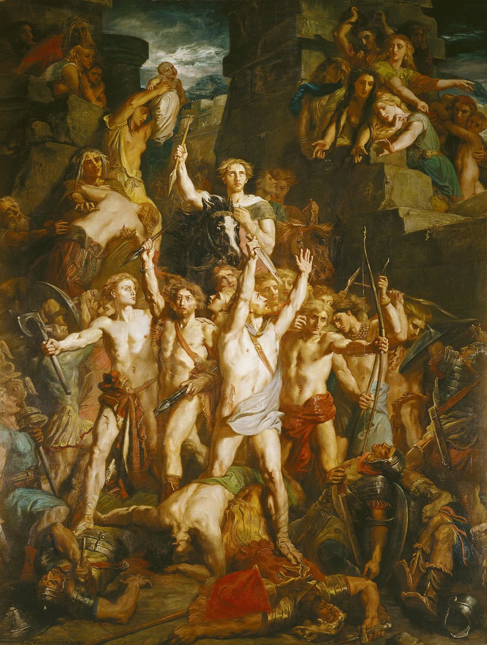 Obrona Galii, 1855 autorstwa Théodore Chassériau