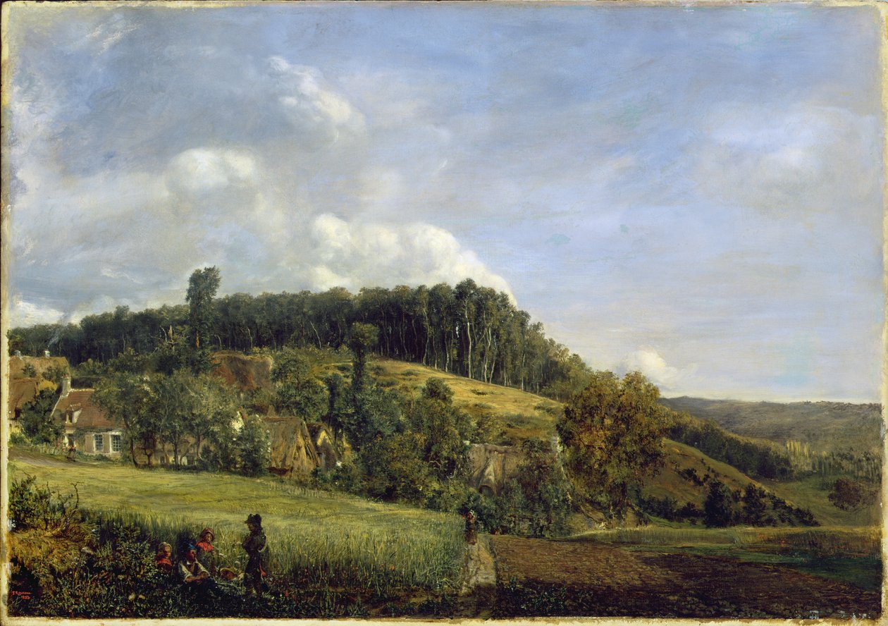 Leśna Polana w pobliżu wsi, 1833 autorstwa Pierre Etienne Theodore Rousseau