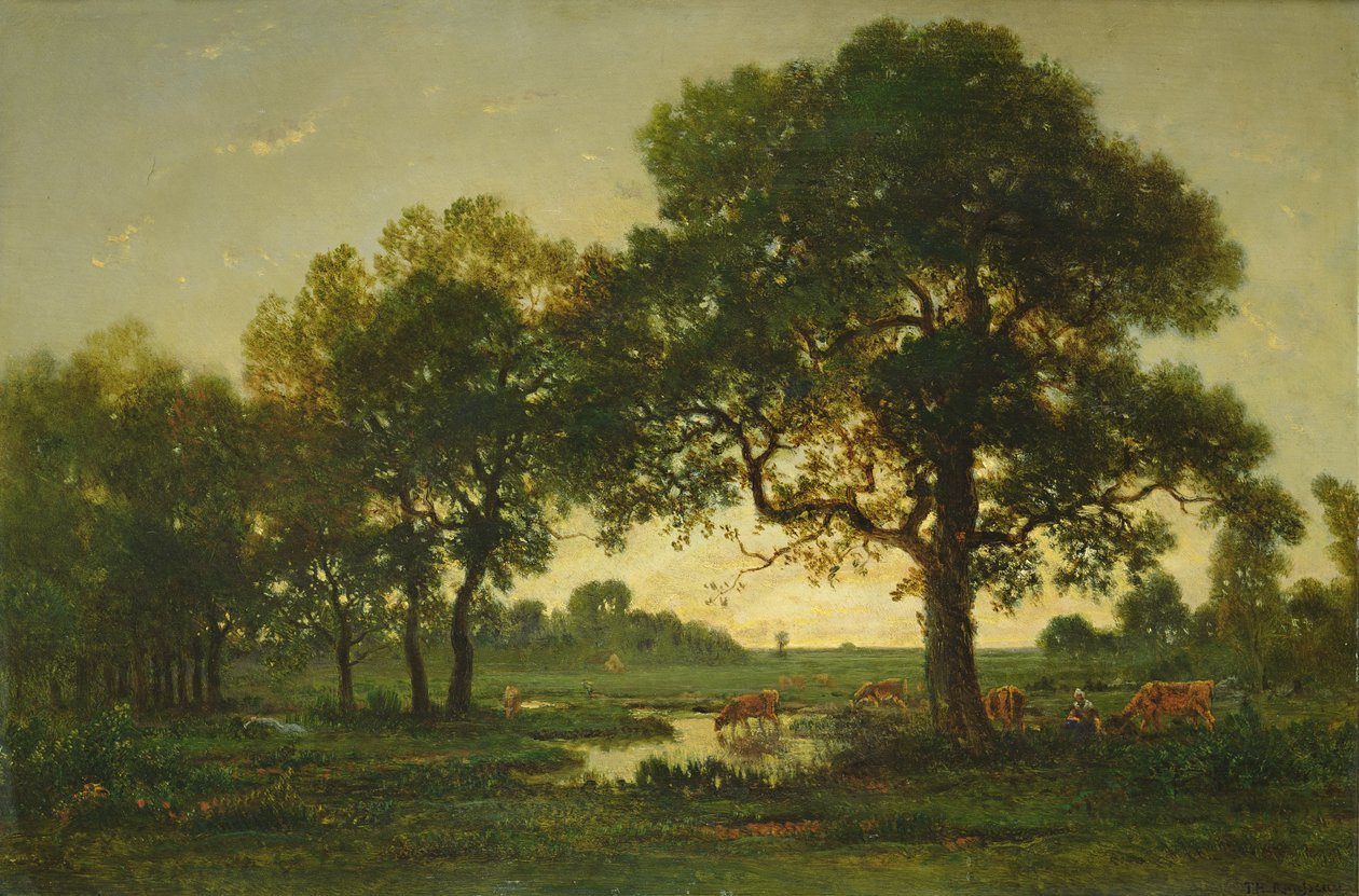 Stawowe Dęby autorstwa Pierre Etienne Theodore Rousseau