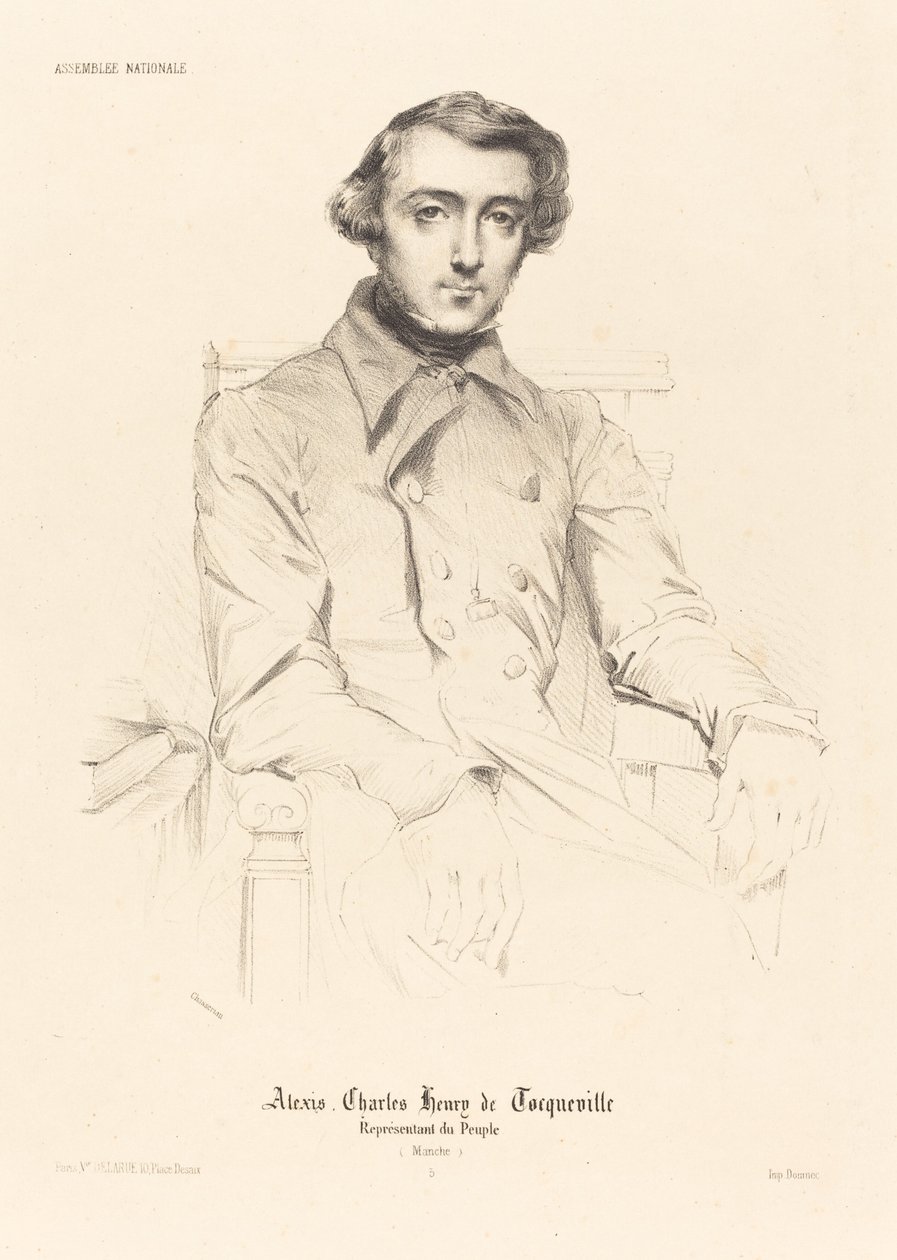 Alexis Charles Henry de Tocqueville autorstwa Théodore Chassériau