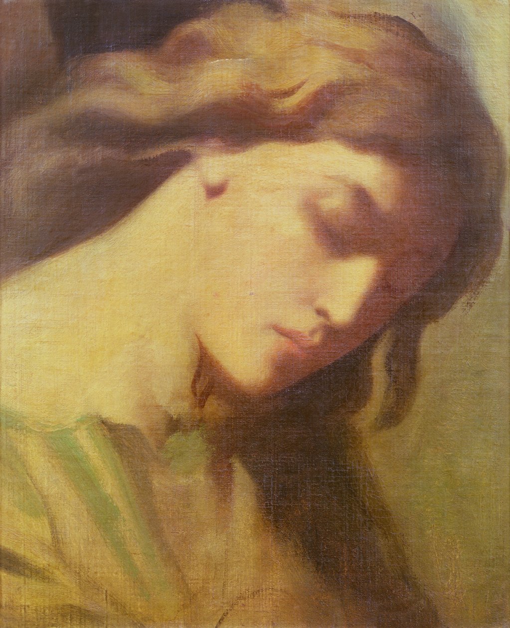 Anioł, studium na Górę Oliwną, 1840 autorstwa Théodore Chassériau