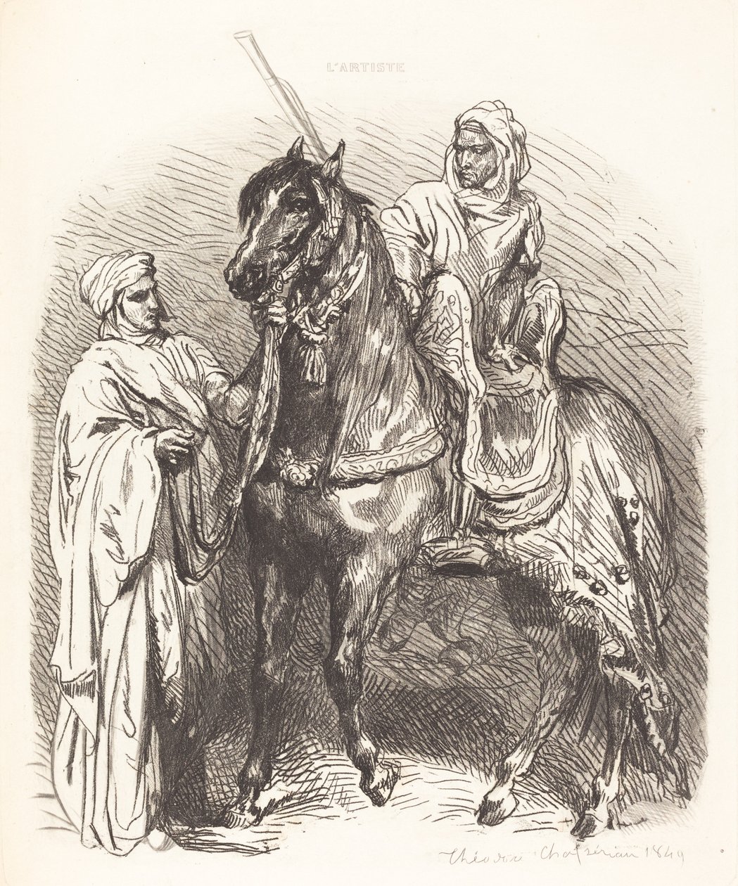 Montaż arabski autorstwa Théodore Chassériau