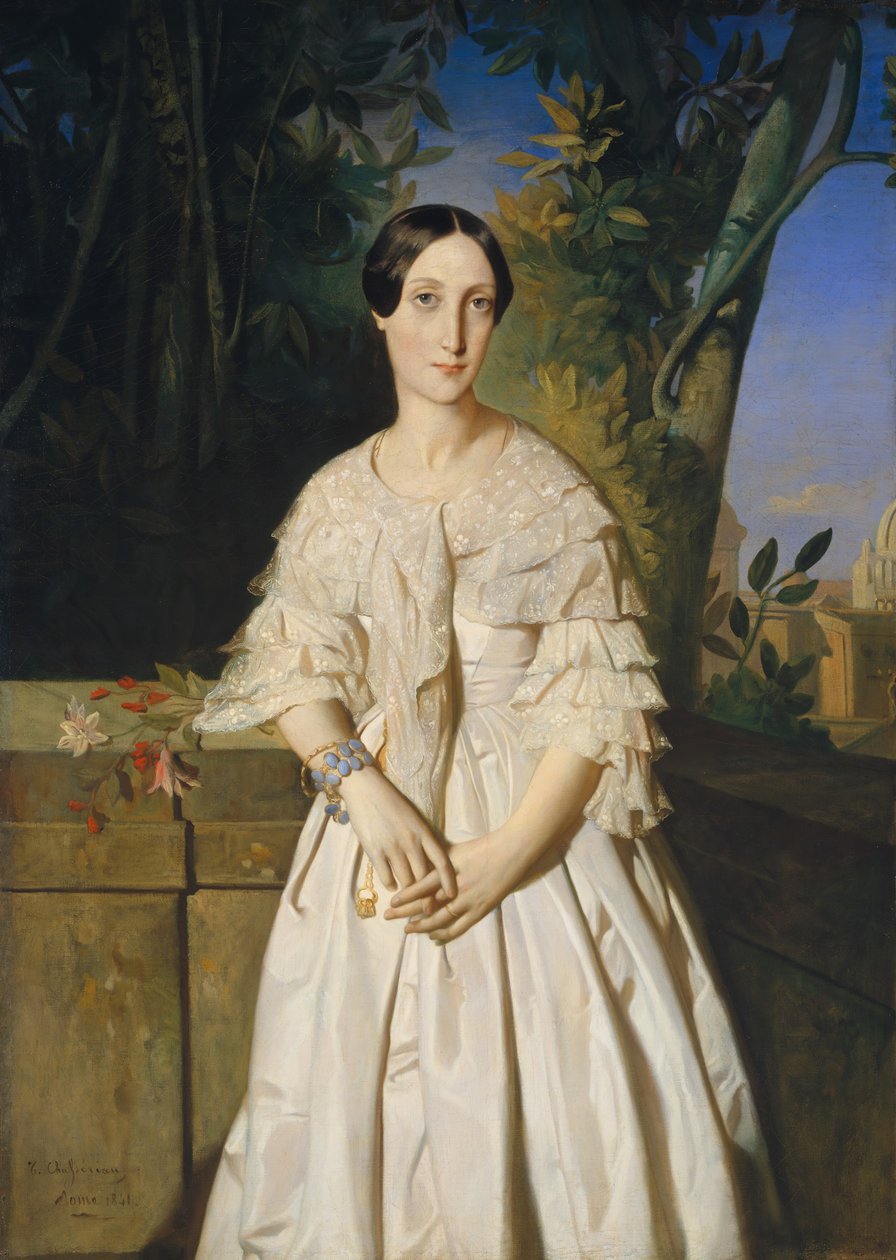 Hrabina La Tour-Maubourg Marie-Louise-Charlotte-Gabrielle Thomas de Pange..., 1841. autorstwa Théodore Chassériau