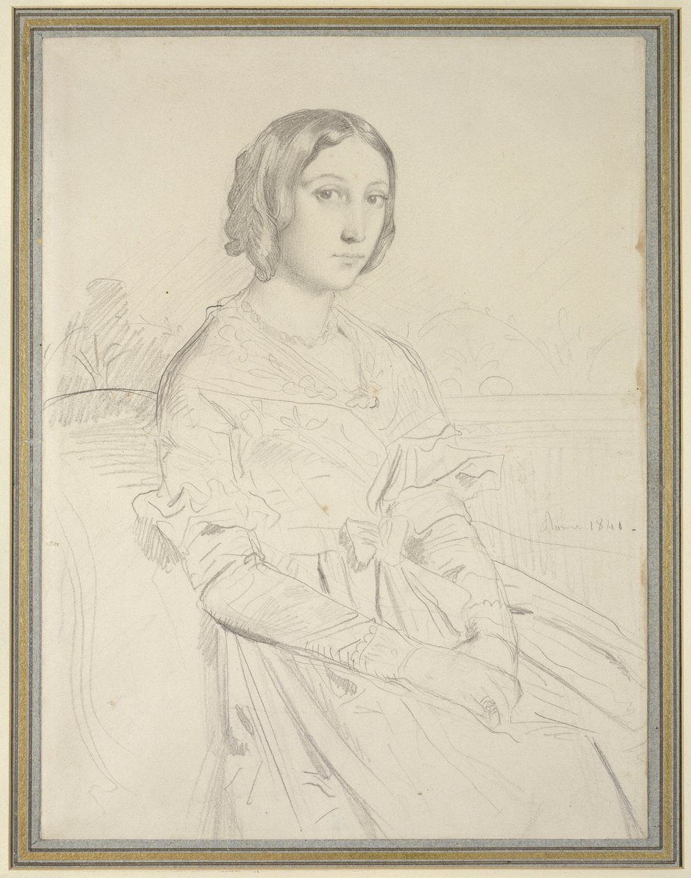 Portret młodej kobiety, 1841 autorstwa Théodore Chassériau