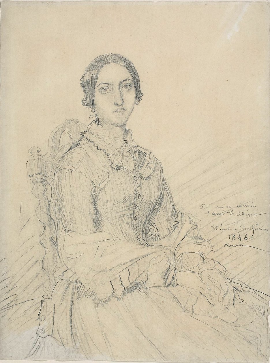 Portret baronowej Chassériau autorstwa Théodore Chassériau