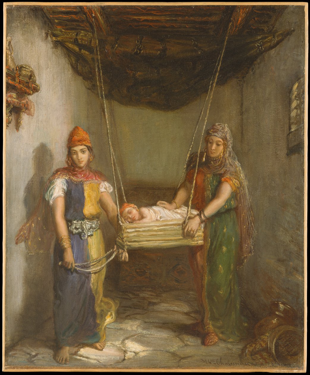 Scena w żydowskiej dzielnicy Konstantyna autorstwa Théodore Chassériau