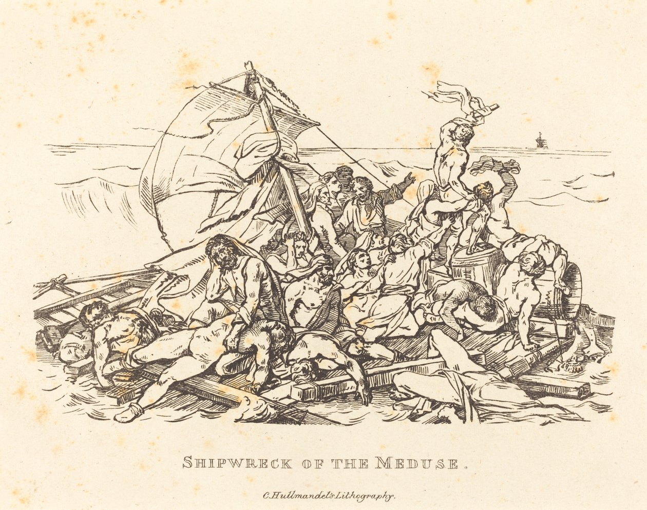 Wrak Meduzy autorstwa Théodore Gericault and Nicolas Toussaint Charlet