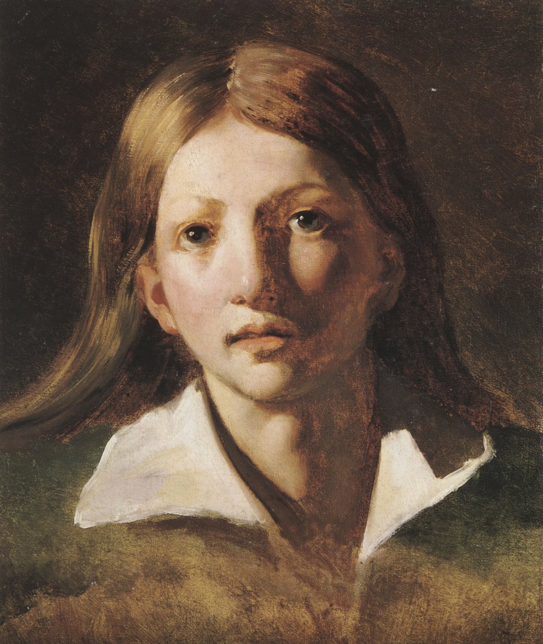 Studium portretowe młodzieńca autorstwa Theodore Gericault