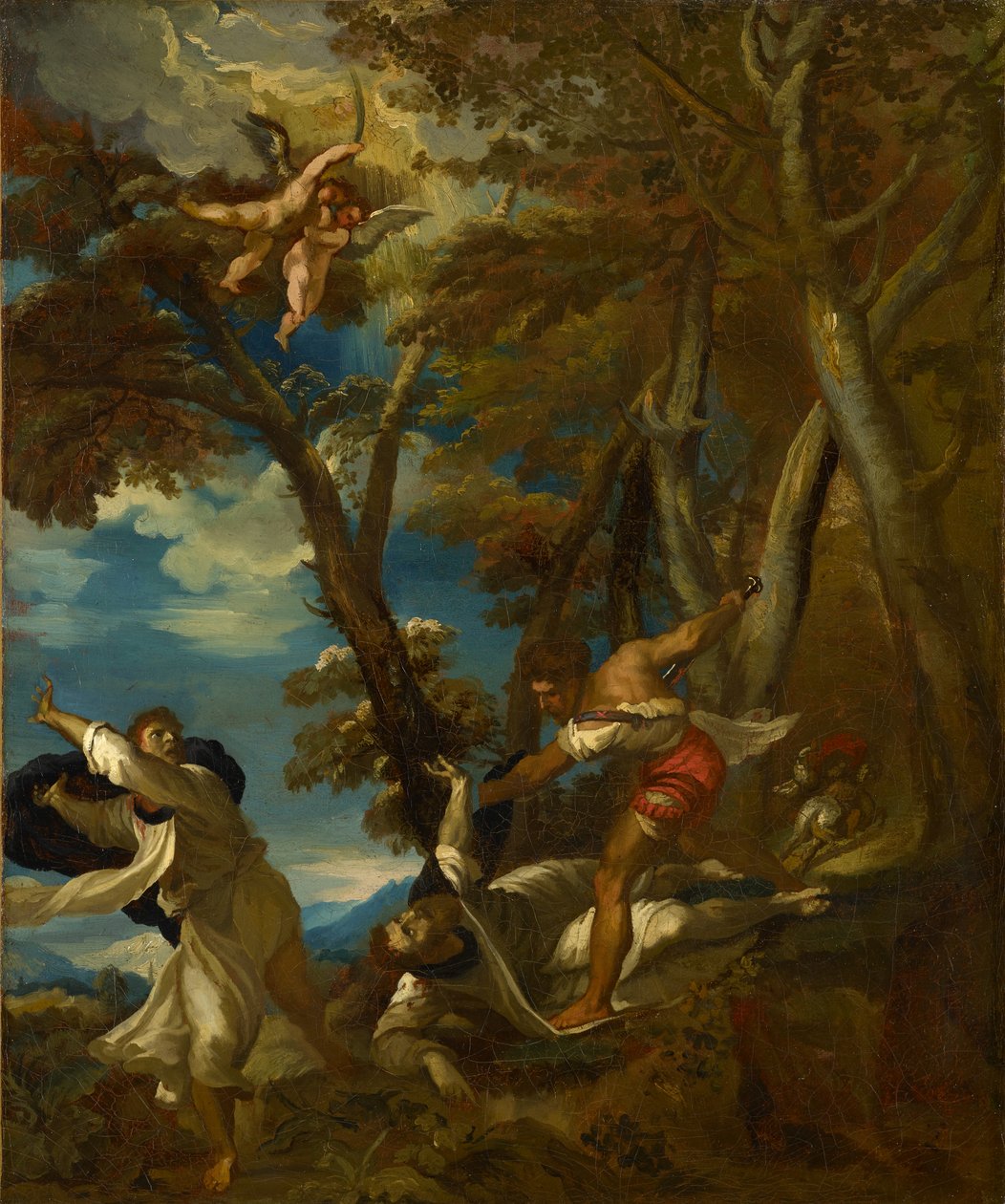Męczeństwo świętego Piotra (wg Tycjana) autorstwa Theodore Gericault