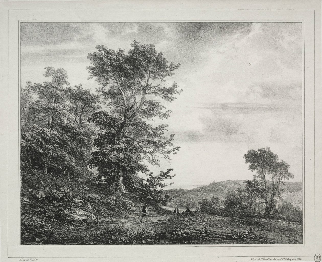 Krajobraz z postaciami, 1817. autorstwa Jean Antoine Theodore Gudin