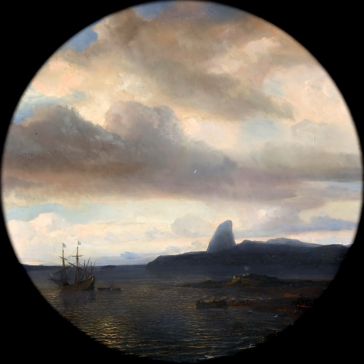 Villegagnon wkracza do zatoki Rio de Janeiro 10 listopada 1555 r autorstwa Jean Antoine Theodore Gudin