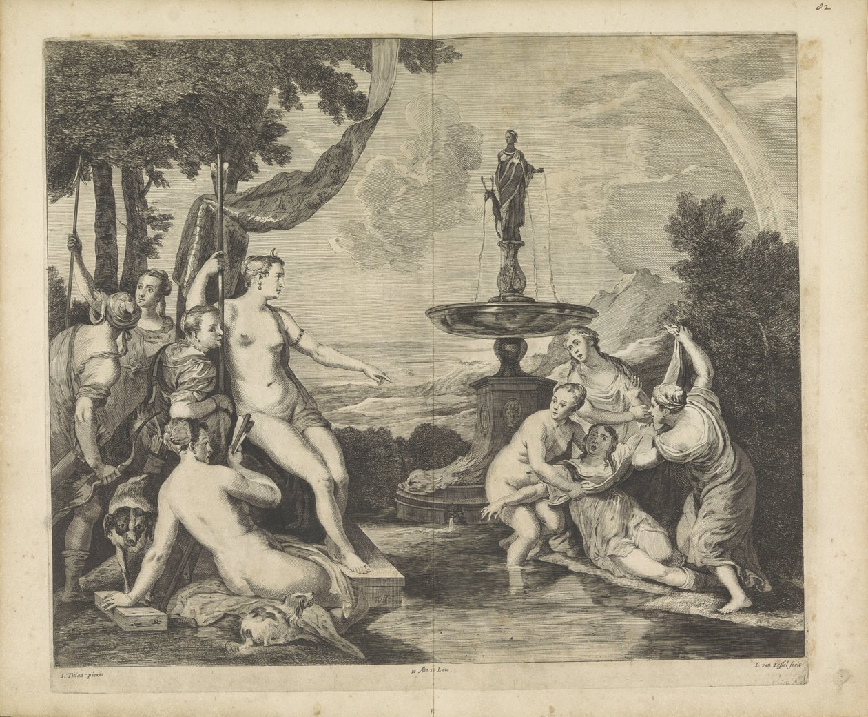 Diana odkrywa ciążę Callisto . autorstwa Théodorus van Kessel