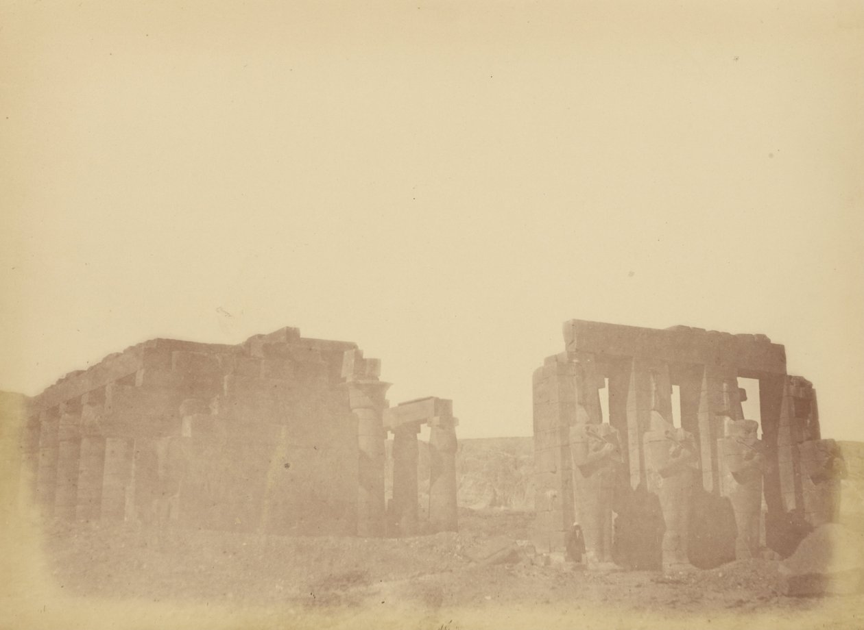 (Przegląd Ramesseum) autorstwa Théodule Devéria
