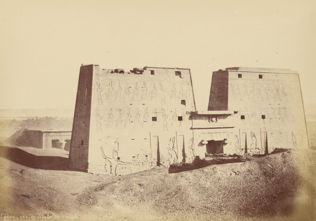 (Przegląd Świątyni Edfu) autorstwa Théodule Devéria