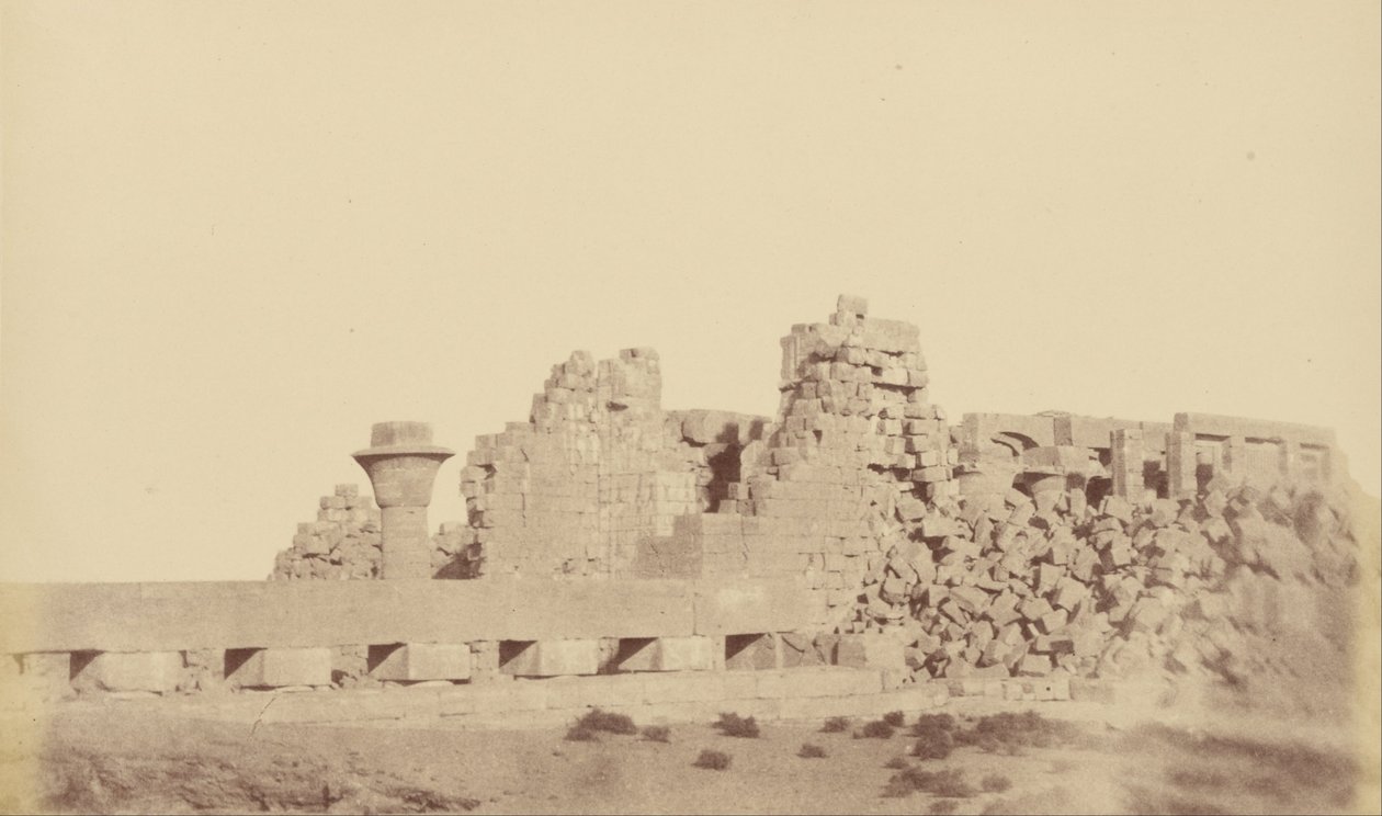 Kryty spacer Tothmesa III, Karnak autorstwa Théodule Devéria