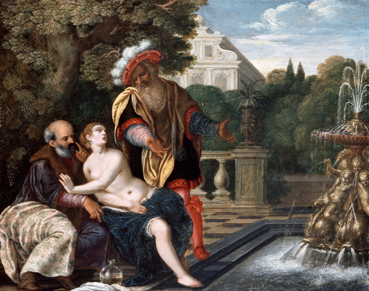 Zuzanna i Starsi autorstwa Jakob Ernst Thomann von Hagelstein