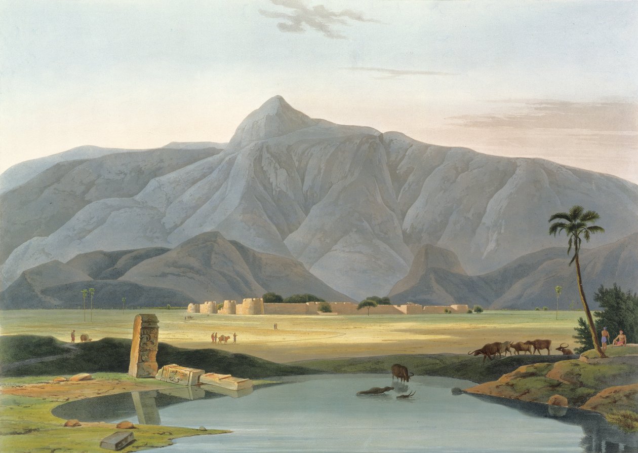 Chevalpettore, tablica V z części 6 „Sceneria orientalna”, wyd. 1804 (akwatinta) autorstwa Thomas und William Daniell