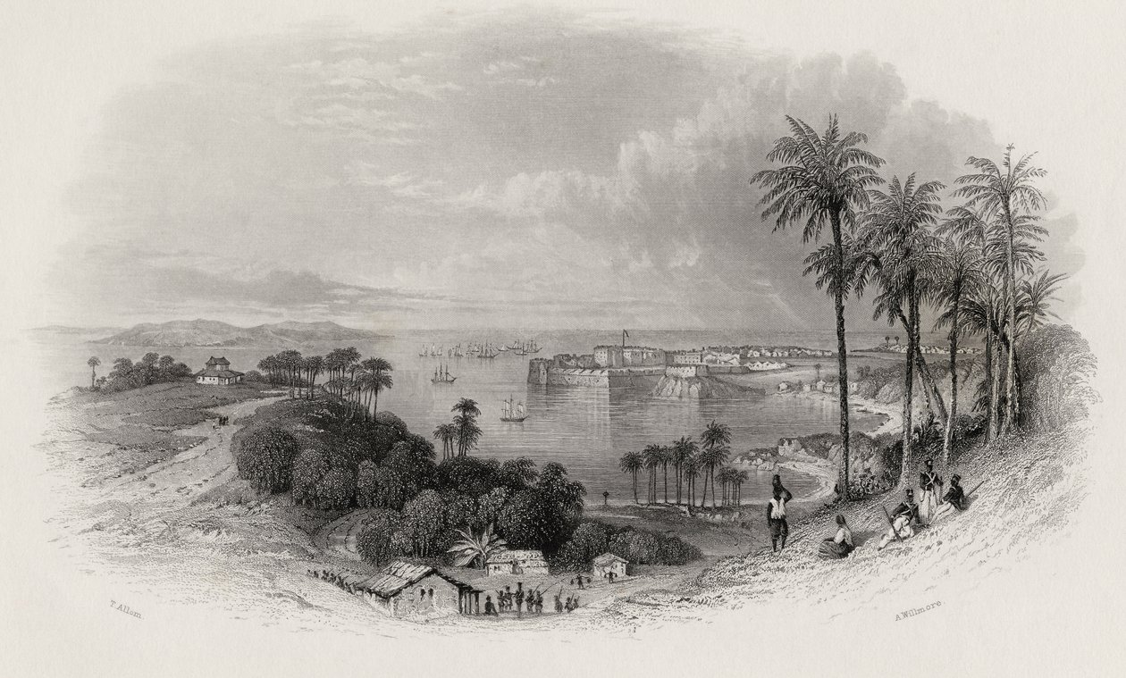 Bombaj Indie, grawerowane przez A. Willmore (1814-88) autorstwa Thomas Allom