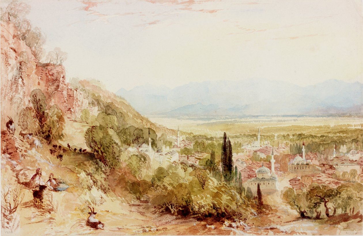 Równina Meander, Azja Mniejsza (bc i wc na papierze) autorstwa Thomas Allom